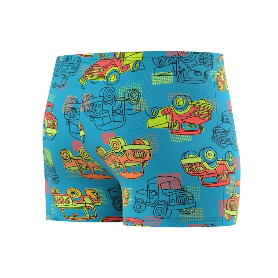 Speedo Print Aquashort jr 98 Speedo | Blå/Oransje | EnduraSoft 