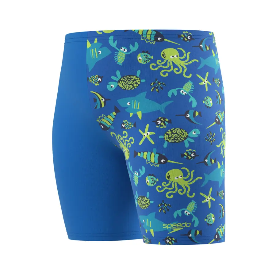 Speedo Print Jammer jr 122 Speedo | Blå/Citrus | EnduraSoft 