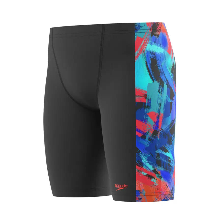 Speedo Print Spliced Jammer jr 116 Speedo | Svart/Blå | Endurance+ 