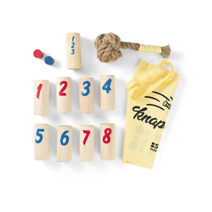 Kubbespill | Nummerkubb Knapsack | 2-6 spillere 