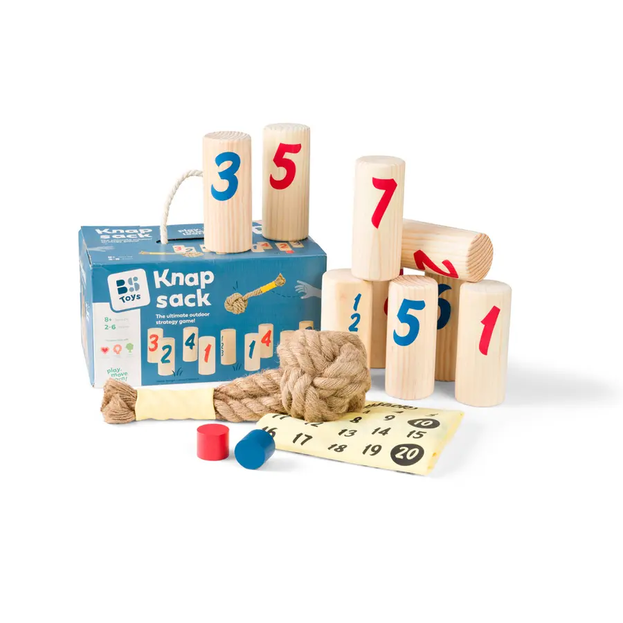 Kubbespill | Nummerkubb Knapsack | 2-6 spillere 