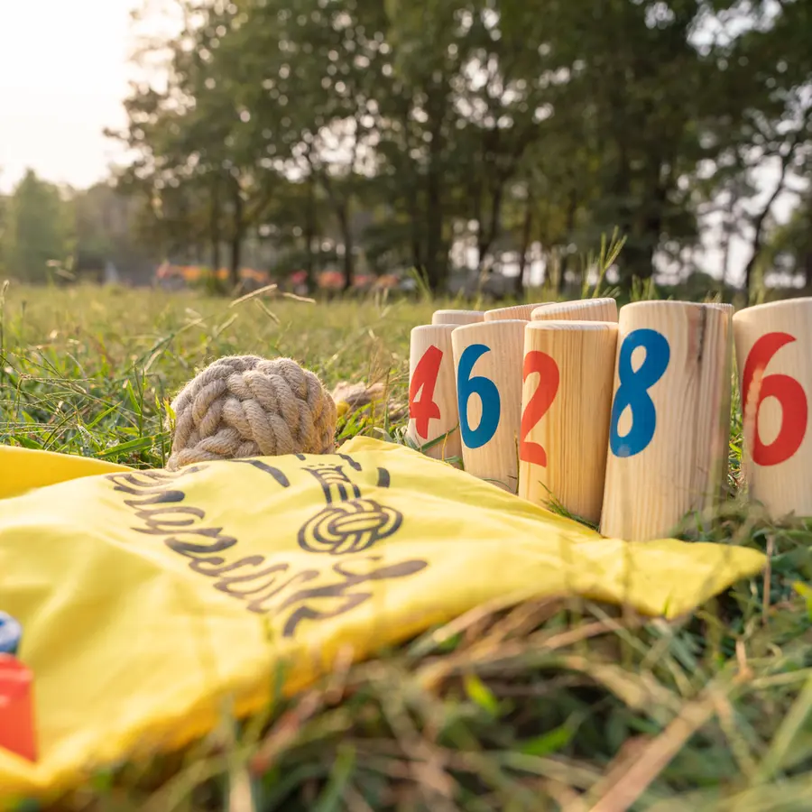 Kubbespill | Nummerkubb Knapsack | 2-6 spillere 