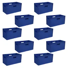 Oppbevaringskasse CaCCer Blå 10 Sett med 10 svært solide CaCCer kasser