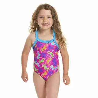 Sea Unicorn Ruffle Badedrakt Zoggs | Rosa/Multi | Elastomax