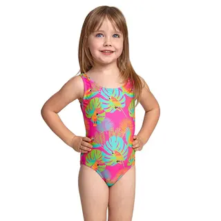 Parakeet Scoopback Badedrakt Zoggs | Rosa/Flerfarget | Elastomax