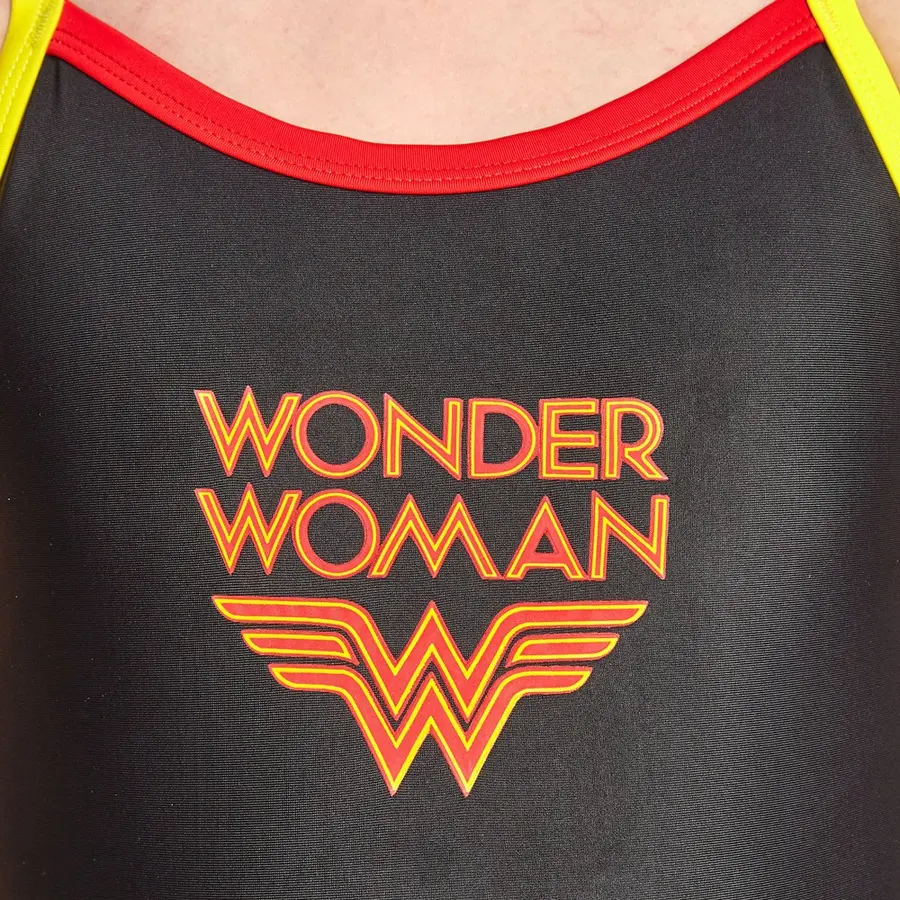 Superhelt WonderWoman Badedrakt jr116 cm Zoggs | Svart | Strikeback 