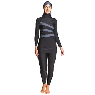 Meelup Modesty Suit Burkini Badedrakt 40 Zoggs | Svart | Elastomax