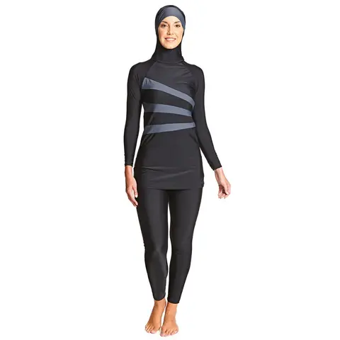 Meelup Modesty Suit Burkini Burkini Zoggs | Svart | Elastomax