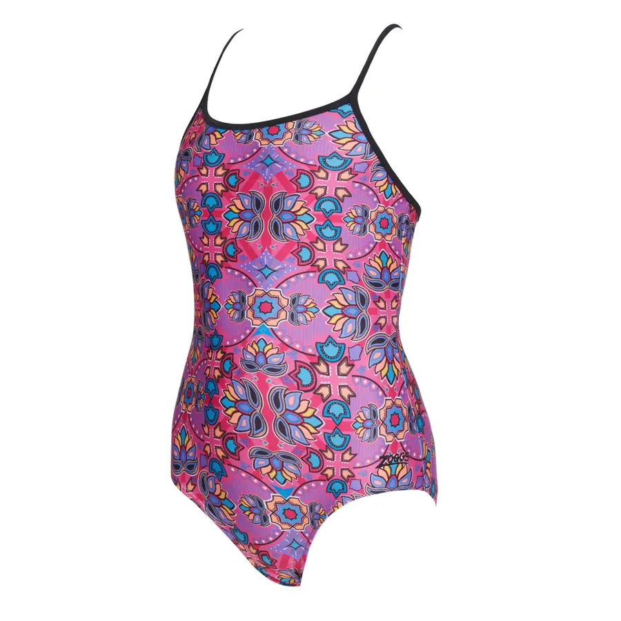 Zanzibar Sprintback Badedrakt jr 116cm Zoggs | Flerfarget | Ecolast 