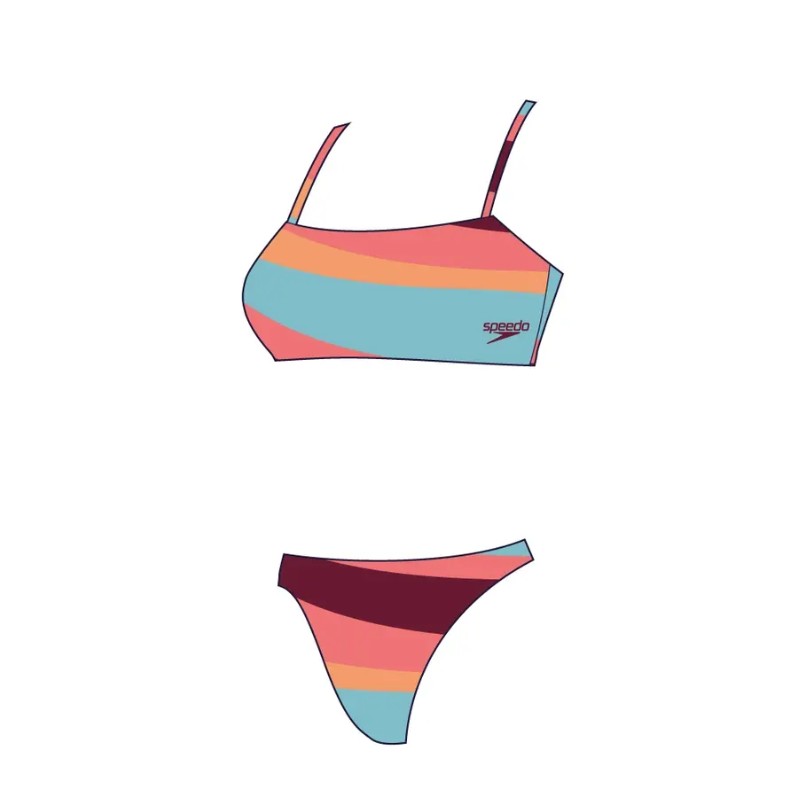 Printed Thinstrap Bikini 32 Speedo | Flerfarget | ECO EnduraBrite 