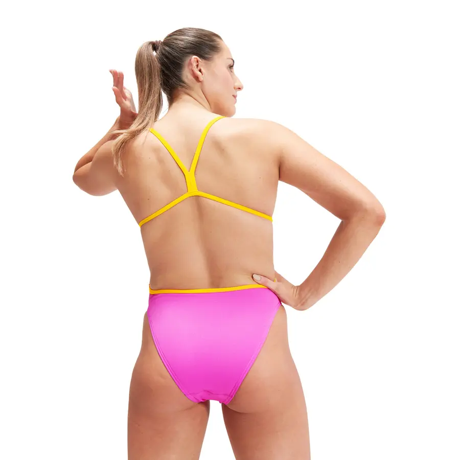 Solid Vback Badedrakt 38 Speedo | Rosa | ECO Endurance+ 