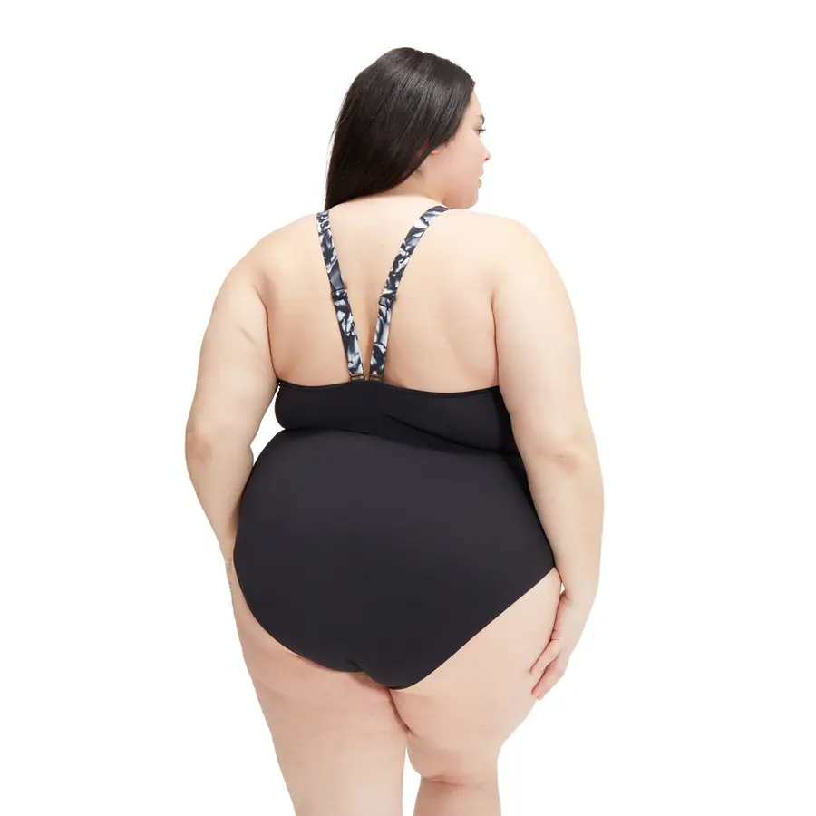 OrchidLustre Plus Size Badedrakt 46 Speedo | Svart | ECO Shape Comprex 
