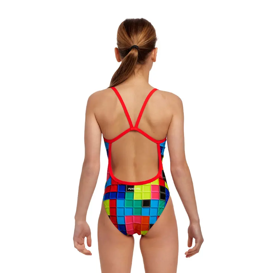 Blocked Badedrakt jr 128cm Funkita | Single Strap One Piece 