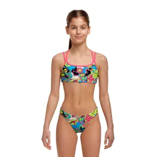 Smash Mouth Bikini jr 140cm Funkita | Criss Cross Two Piece