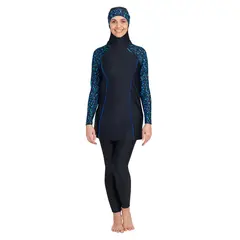 Jewel Modesty Suit Side Cut Burkini 48 Zoggs | Flerfarget | Elastomax