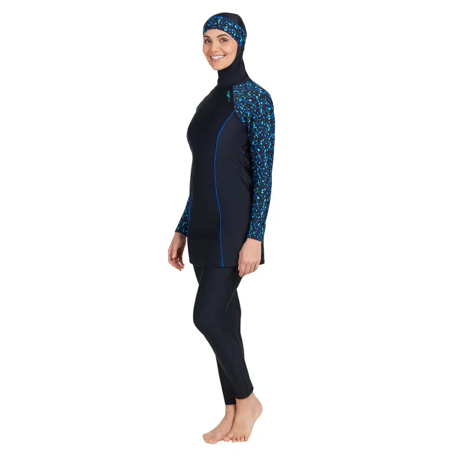 Jewel Modesty Suit Side Cut Burkini 48 Zoggs | Flerfarget | Elastomax 