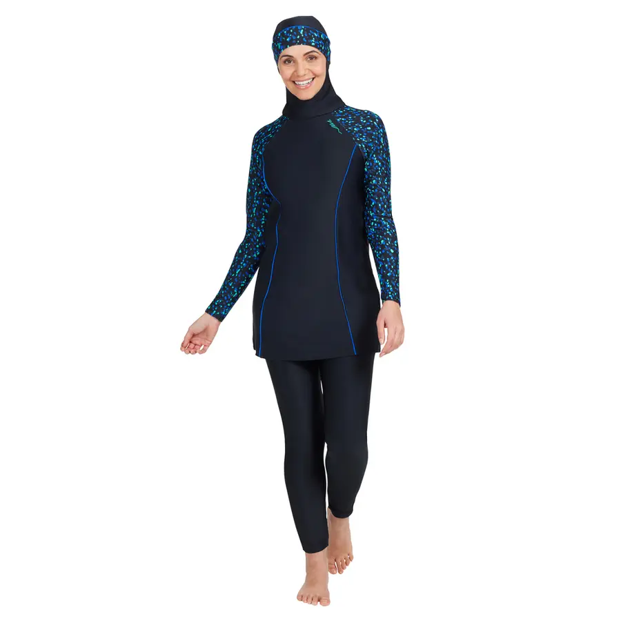 Jewel Modesty Suit Side Cut Burkini 48 Zoggs | Flerfarget | Elastomax 