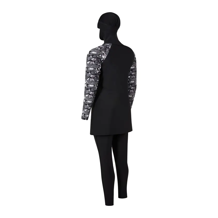 Metro Modesty Burkini EU34 Zoggs | Svart/Flerfarget | Elastomax 