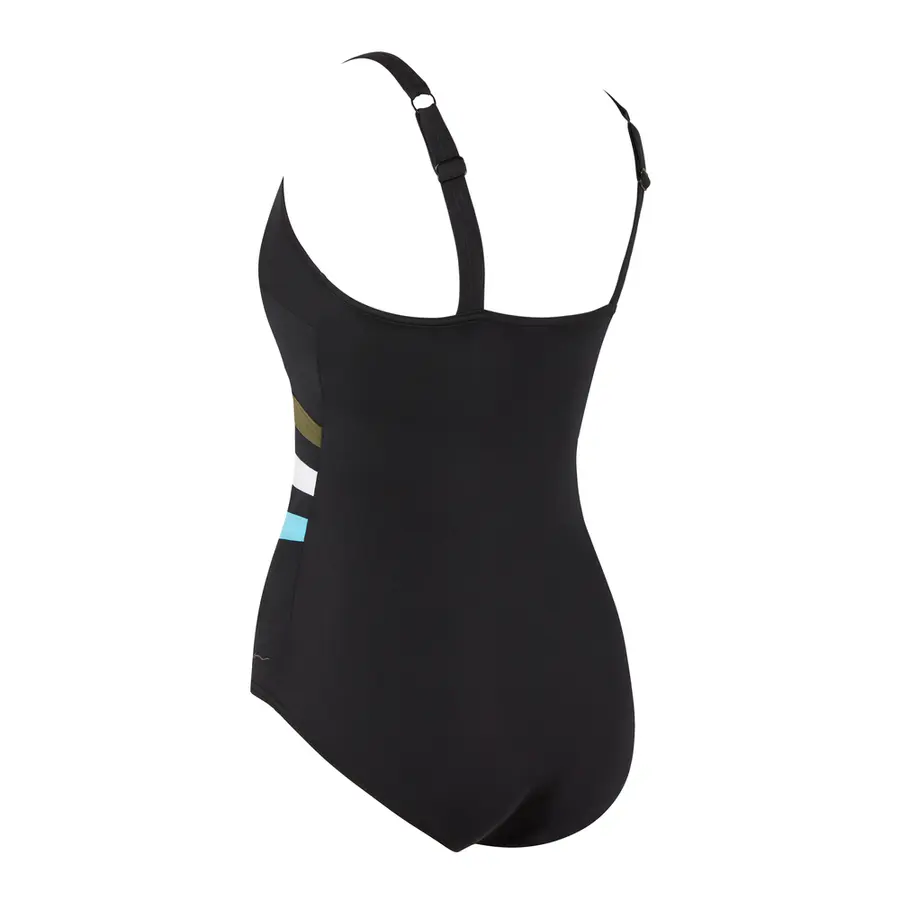 Wrap Panel Classicback Badedrakt EU34 Zoggs | Svart/Flerfarget | Ecolast 