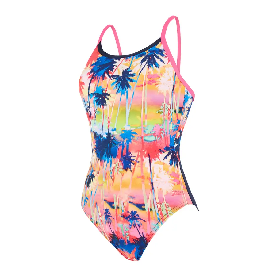 Sunset Tri Back Badedrakt EU36 Zoggs | Flerfarget | Ecolast+ 