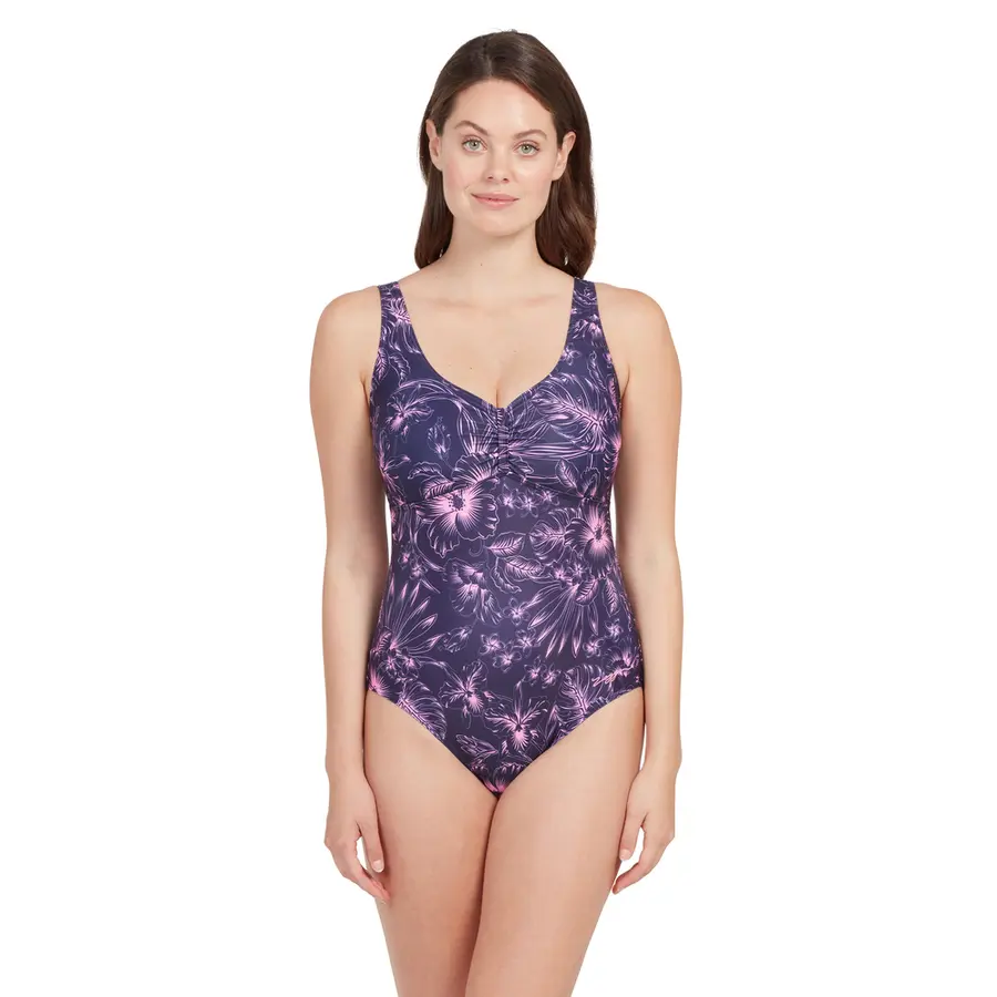 Sunset Bloom Scoopback Badedrakt EU34 Zoggs | Flerfarget | Ecolast 