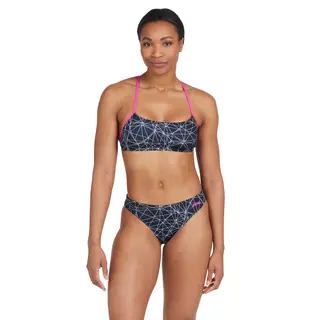 Warrego Triback 2 Piece Bikini EU40 Zoggs | Svart/Flerfarget | Ecolast+