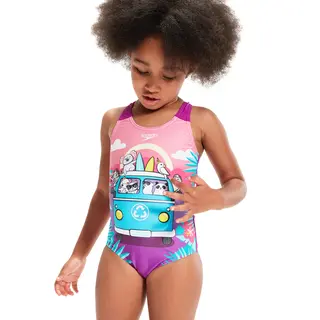 Digital Printed Badedrakt jr Speedo | Lilla | Endurance10
