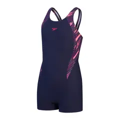 Splice Legsuit Badedrakt jr 140 Speedo | Marine/Rosa | ECO EnduraFlex