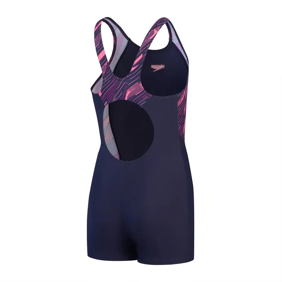 Splice Legsuit Badedrakt jr 116 Speedo | Marine/Rosa | ECO EnduraFlex 