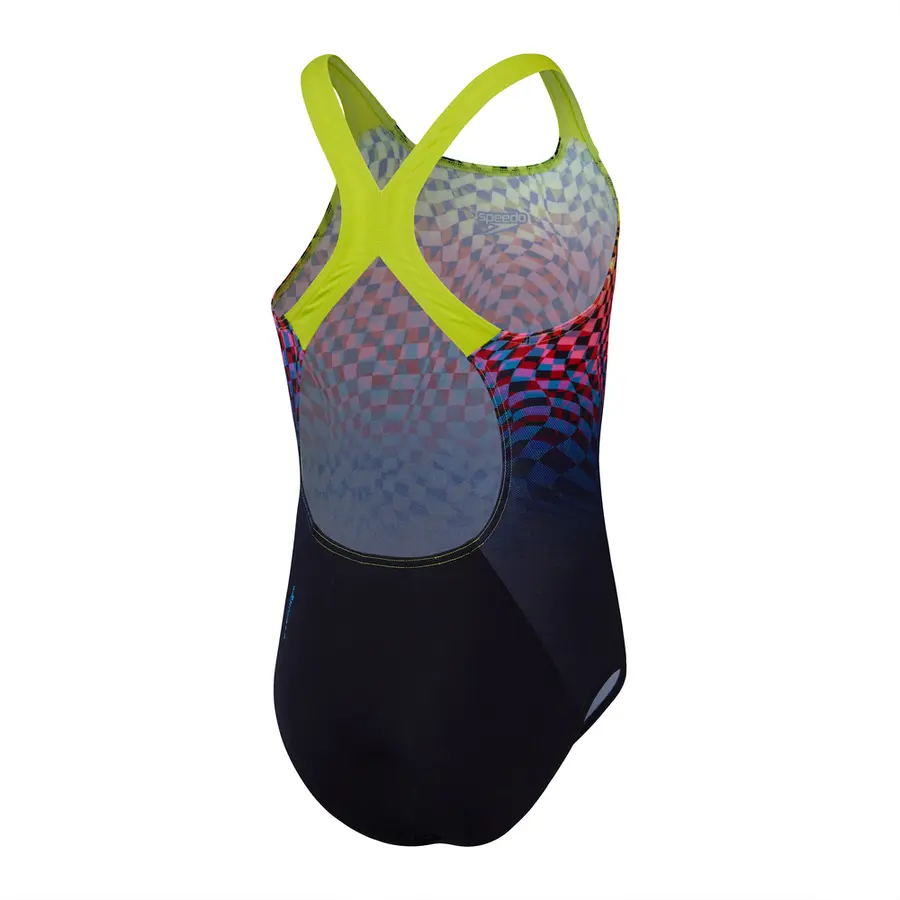Placement Powerback Badedrakt jr 164 Speedo | Svart | ECO Endurance+ 