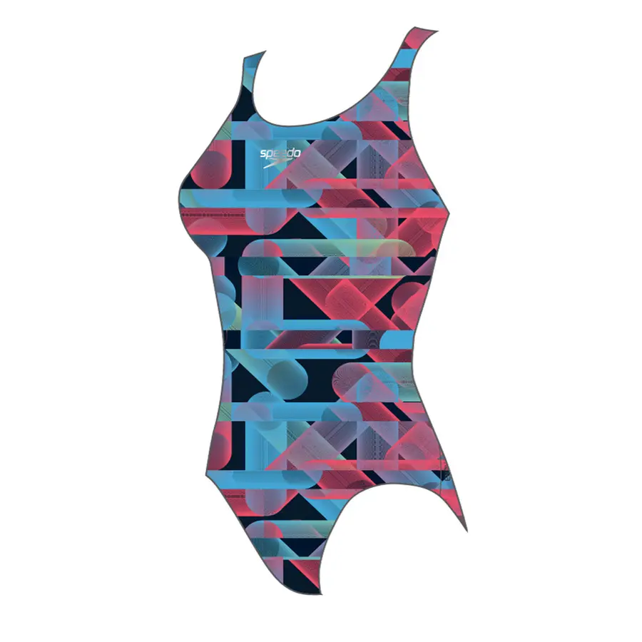 Speedo Allover Digital Powerback 32 Speedo Flerfarget Endurance+ Klubben.no