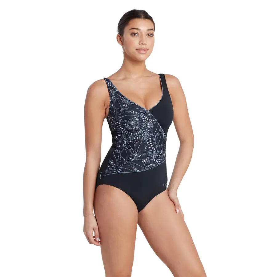 Stellar Wrap Front Badedrakt EU52 Zoggs | Flerfarget | Ecolast+ 