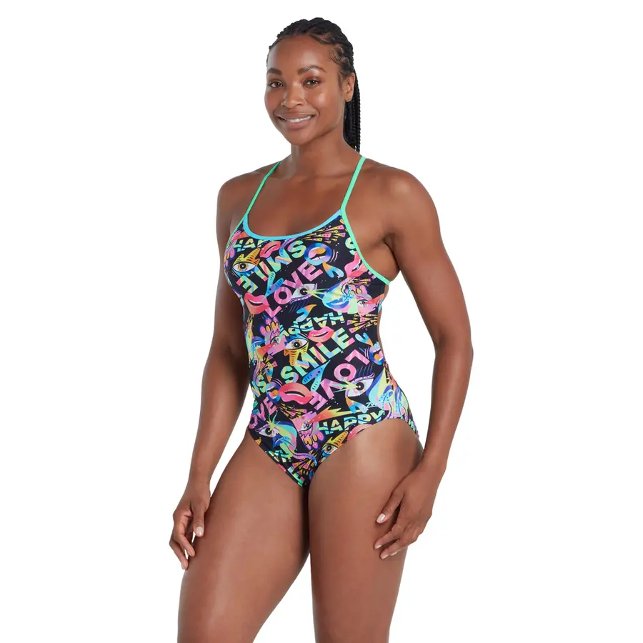 Joyful Starback Badedrakt EU34 Zoggs | Flerfarget | Ecolast + 