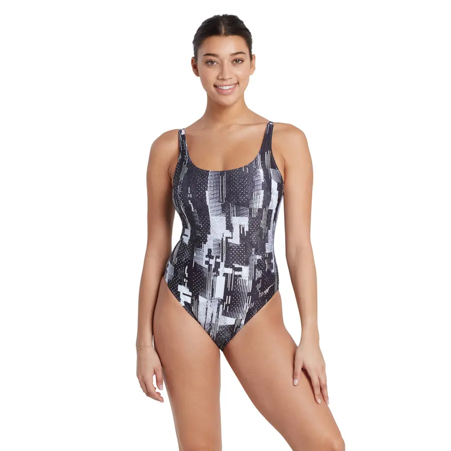 Shimmer Sleekback Badedrakt EU38 Zoggs | Flerfarget | Ecolast 