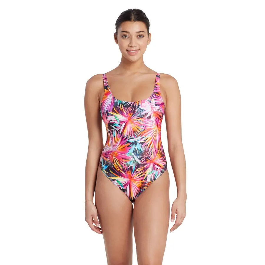 Savannah Sleekback Badedrakt 36 Zoggs | Flerfarget | Ecolast 