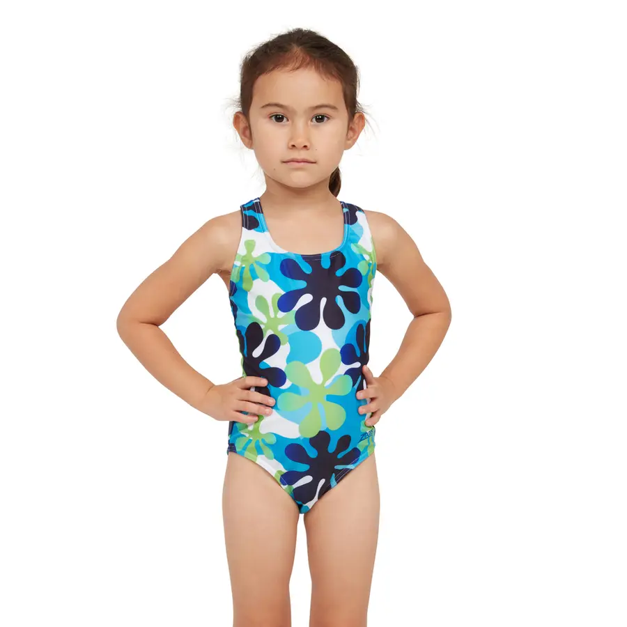Wild Child Actionback Badedrakt 104cm Zoggs | Blå/Flerfarget | Ecolast 