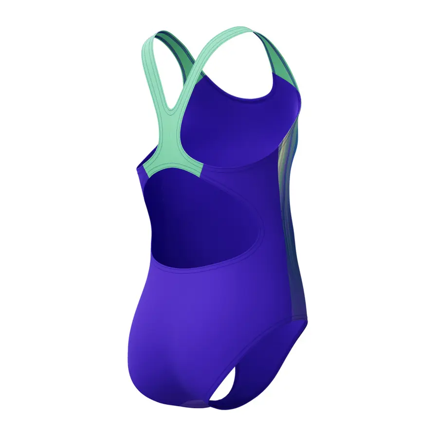 Placement Splashback Badedrakt jr 116 Speedo | Lilla/Flerfarget | Endurance+ 