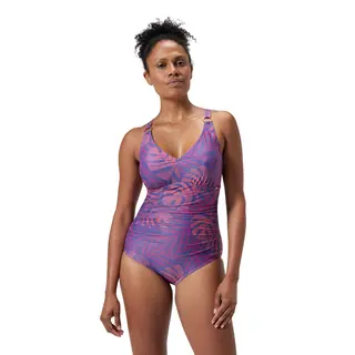 Printed V Neck Shaping Badedrakt Speedo | Flerfarget | BodyFit Rec