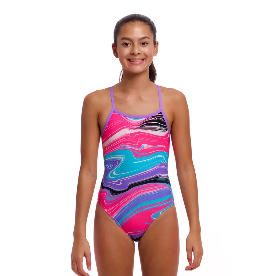 Sweetest Swirl Badedrakt jr 140 Funkita | Single Strap One Piece 