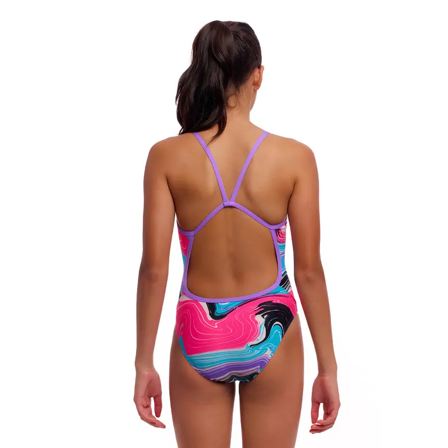 Sweetest Swirl Badedrakt jr 140 Funkita | Single Strap One Piece 
