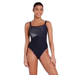 Seafarer Adj. Classicback Badedrakt EU48 Zoggs | Svart/Flerfarget | Ecolast +