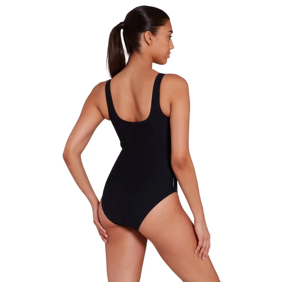 Seafarer Scoopback Badedrakt EU38 Zoggs | Svart/Flerfarget | Ecolast + 