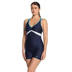 Boronia Nelson Legsuit Badedrakt EU38 Zoggs | Bl&#229; | Ecolast