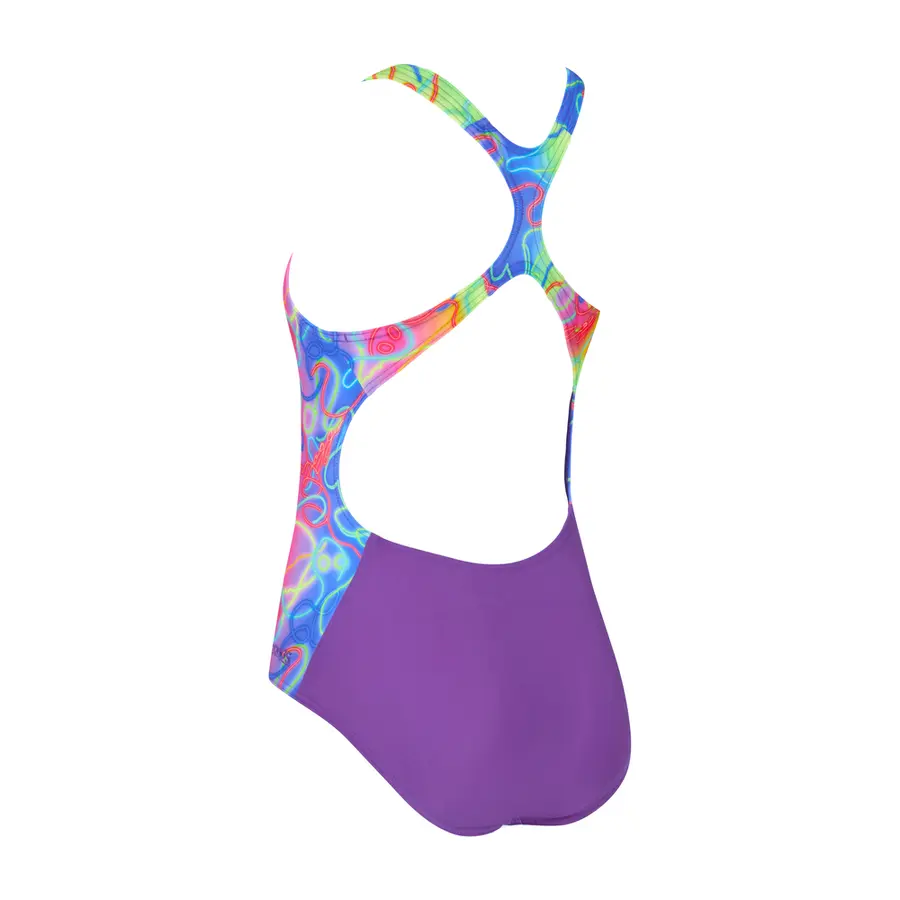 Disco Vibes Rowleeback Badedrakt jr 116 Zoggs | Flerfarget | Ecolast 