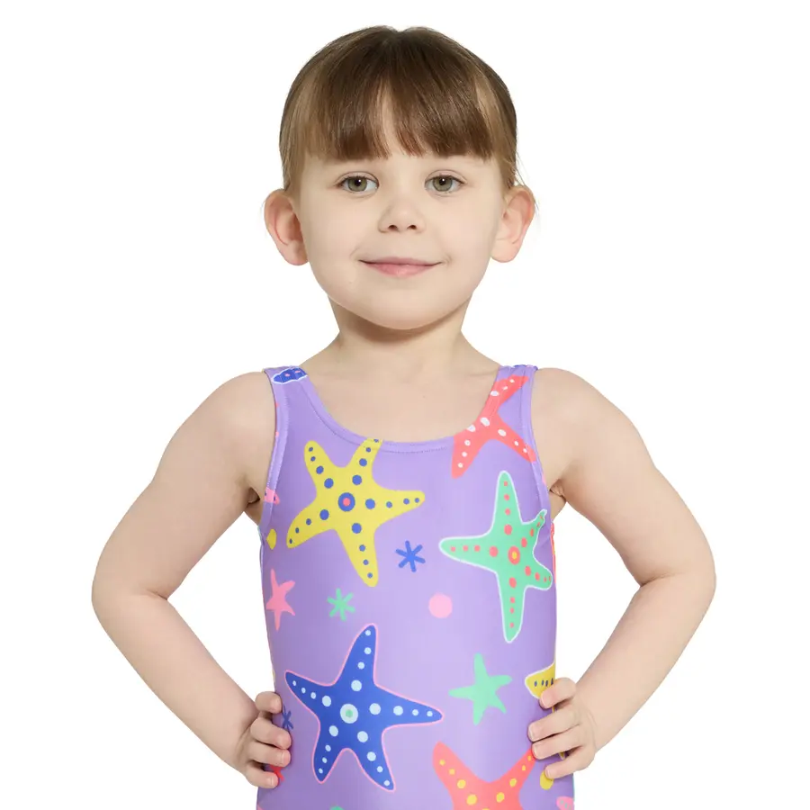 Stargaze Scoopback Badedrakt 98cm Zoggs | Lilla/Flerfarget | Ecolast 
