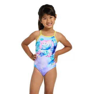 Seal Tex Back Badedrakt Zoggs | Lilla/Flerfarget | Ecolast