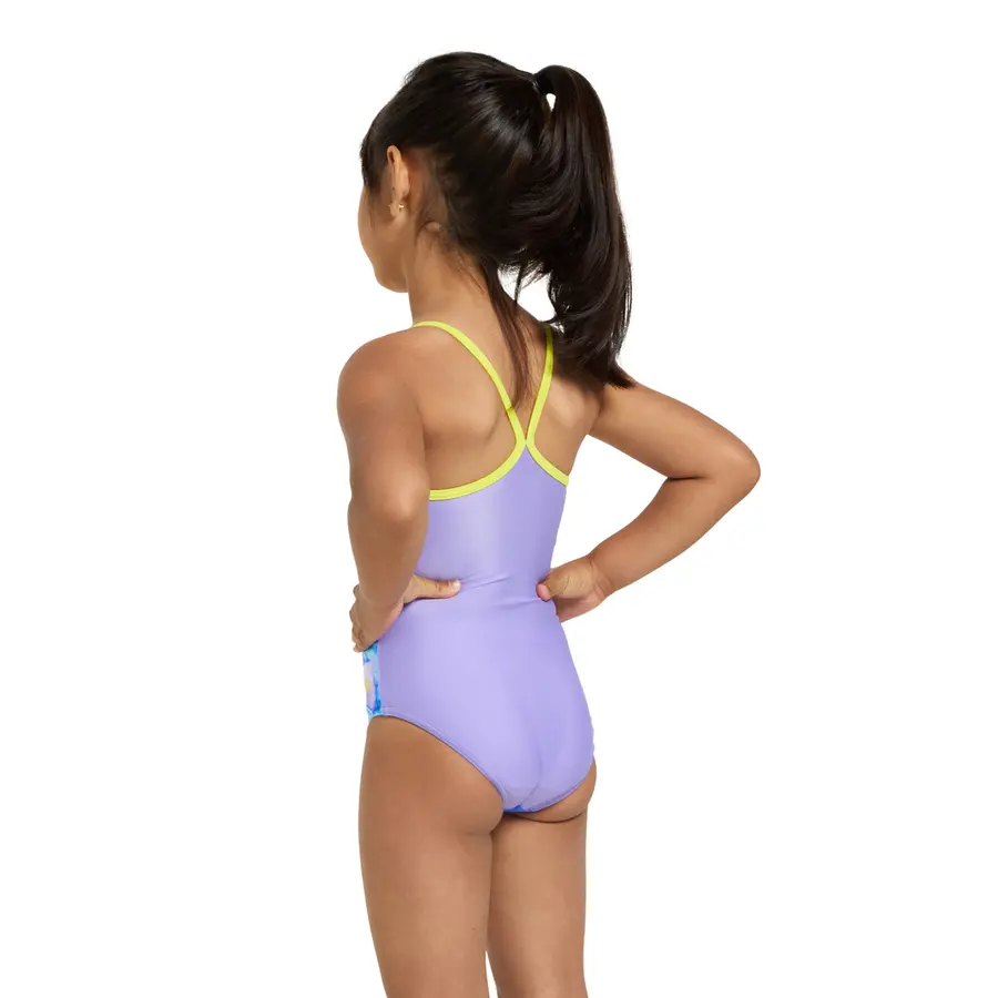 Seal Tex Back Badedrakt 92cm Zoggs | Lilla/Flerfarget | Ecolast 
