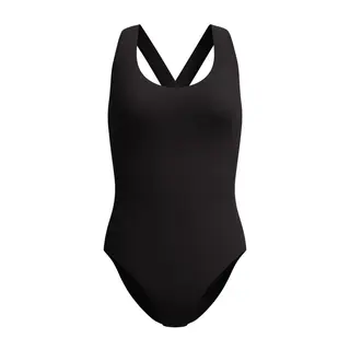 Speedo Solid Scoop Neck Speedo | Svart