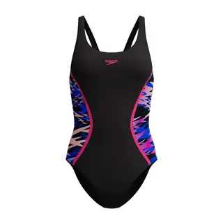 Speedo Hyperboom Splice Muscleback Speedo | Svart/Rosa | Endurance Pro