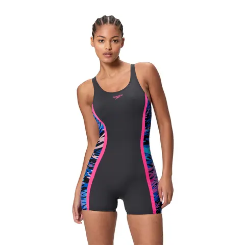 Hyperboom Splice Legsuit Badedrakt Speedo | Svart/Rosa | Endurance Pro